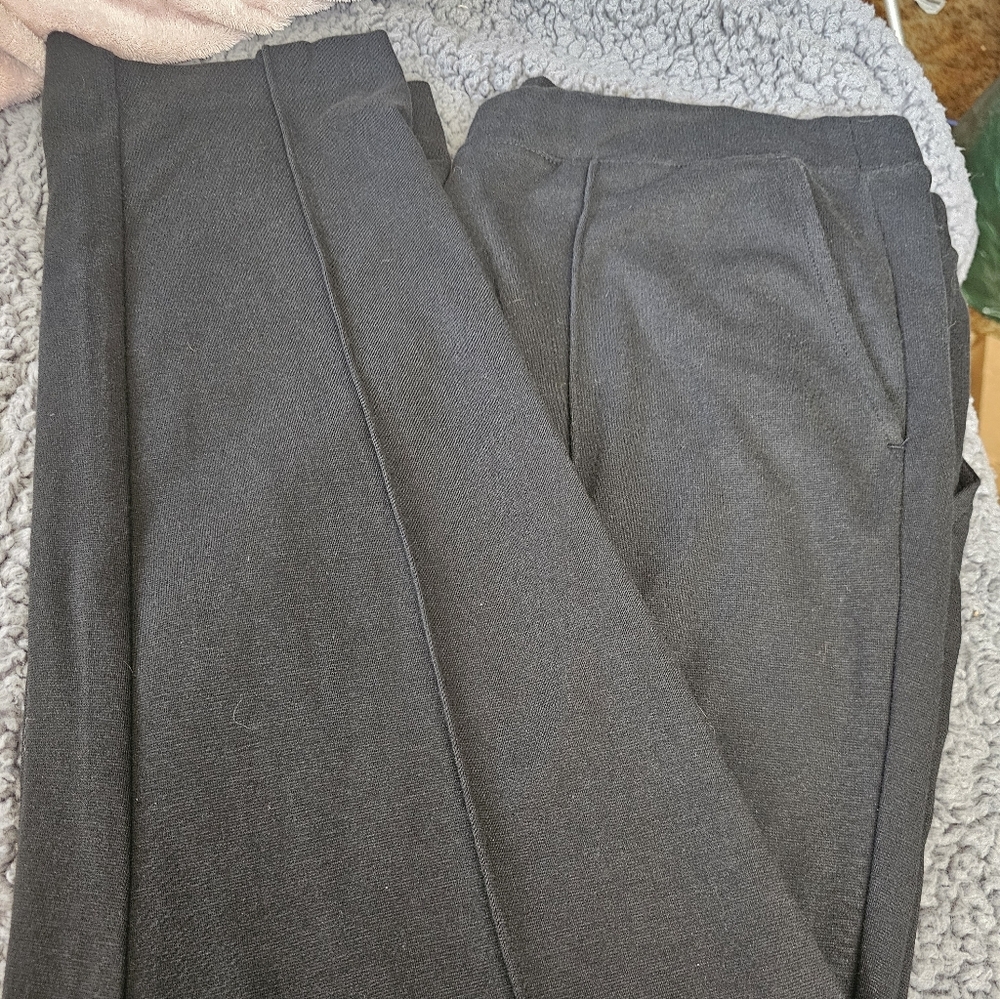 J. Crew Black Straight Leg With Seem Down The Leg